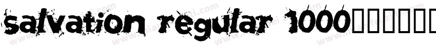 Salvation Regular 1000字体转换